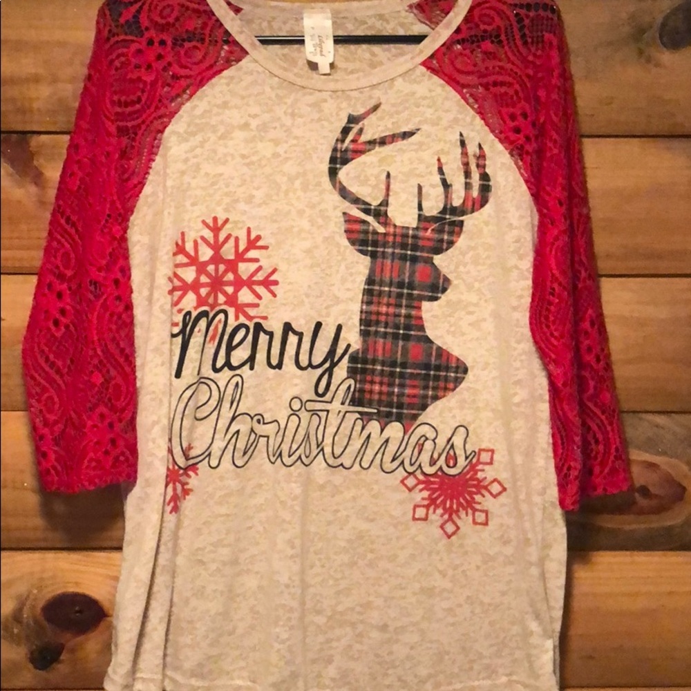 Christmas top never worn size large
